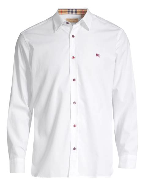 white burberry button down|Burberry button down men's.